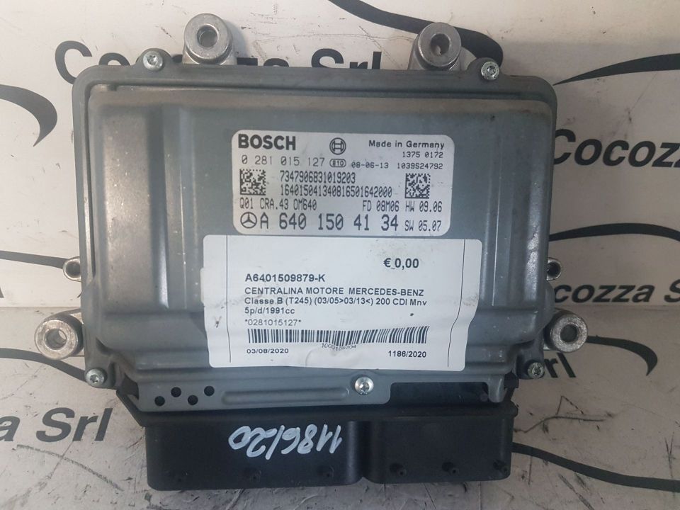 Immagine di Centralina Motore Mercedes Benz Classe B 2.0 diesel Bosch 0281015127