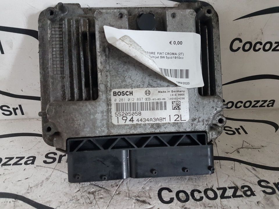 Immagine di Centralina Motore Fiat Croma 1.9 mjt 2005 in poi Bosch 0281012897